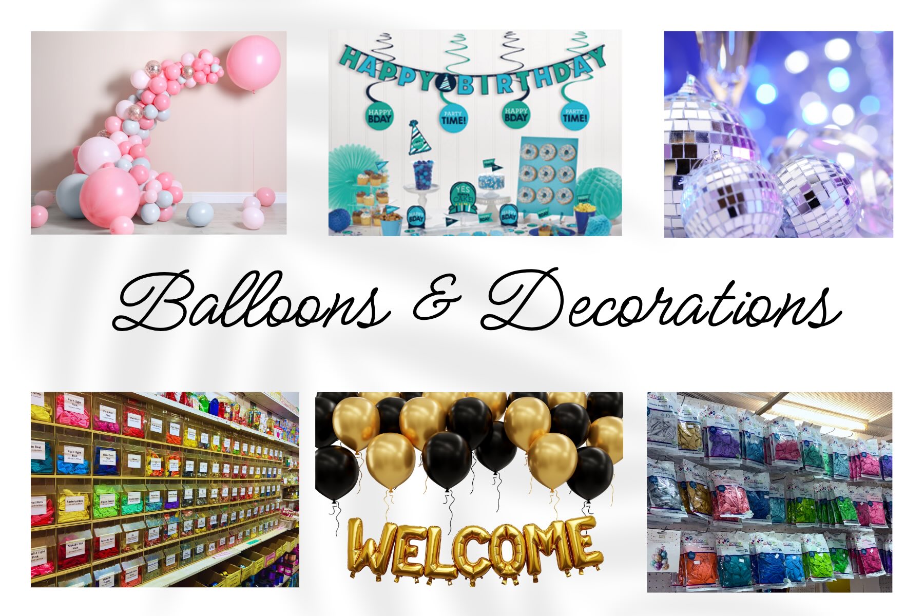 Balloons & Decorations - 4x6 inches - BALLOONS & DECORATIONS V2